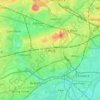Mappa topografica Ealing, altitudine, rilievo