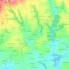 Mappa topografica Kervoelic, altitudine, rilievo