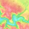Mappa topografica Ampiac, altitudine, rilievo