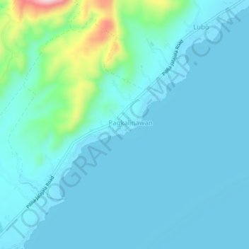Mappa topografica Pagkalinawan, altitudine, rilievo