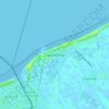 Mappa topografica Cadzand-Bad, altitudine, rilievo