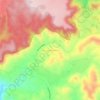 Mappa topografica De Luz Ranchos, altitudine, rilievo