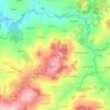 Mappa topografica Saint-Pierre, altitudine, rilievo