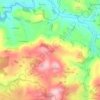 Mappa topografica Le Mont, altitudine, rilievo