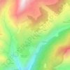 Mappa topografica Le Crêt, altitudine, rilievo