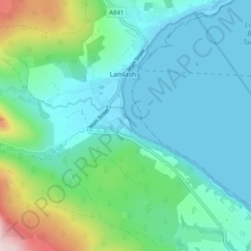 Mappa topografica Cordon, altitudine, rilievo