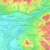 Mappa topografica Aschaffenburg, altitudine, rilievo