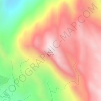 Mappa topografica Pico da Carapuça, altitudine, rilievo