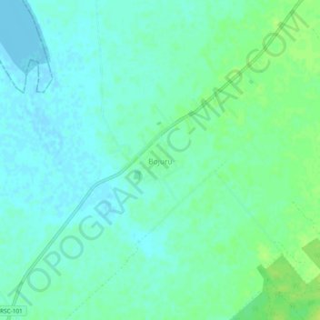 Mappa topografica Bojuru, altitudine, rilievo