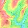 Mappa topografica Delph, altitudine, rilievo