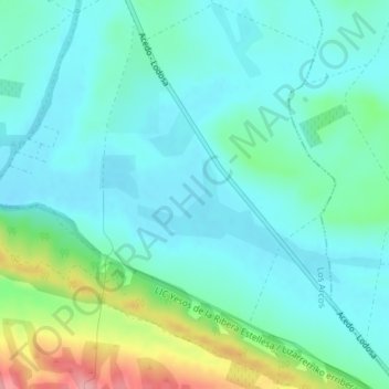 Mappa topografica Junquera, altitudine, rilievo