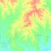 Mappa topografica Sincé, altitudine, rilievo