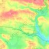 Mappa topografica Croas Ar Bleon, altitudine, rilievo