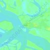 Mappa topografica Fort Yukon, altitudine, rilievo