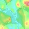 Mappa topografica Bryant Pond, altitudine, rilievo