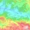 Mappa topografica Cercido, altitudine, rilievo
