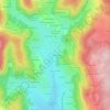 Mappa topografica Le Thioleron, altitudine, rilievo