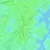 Mappa topografica Reedtown, altitudine, rilievo