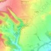 Mappa topografica Stourton, altitudine, rilievo