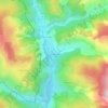 Mappa topografica Les Roberts, altitudine, rilievo