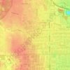 Mappa topografica Elk Grove Village, altitudine, rilievo