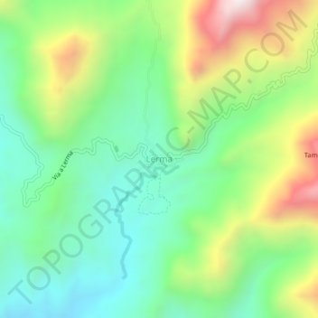 Mappa topografica Lerma, altitudine, rilievo