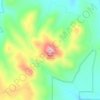 Mappa topografica Custer Peak, altitudine, rilievo