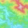 Mappa topografica Arlix, altitudine, rilievo