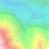 Mappa topografica Cascada Cajón del Maipo, altitudine, rilievo