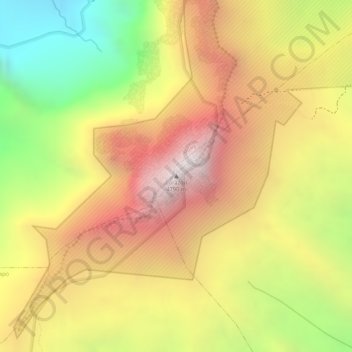 Mappa topografica Corazón, altitudine, rilievo
