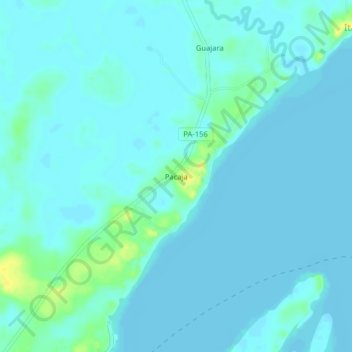 Mappa topografica Pacaja, altitudine, rilievo
