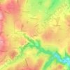 Mappa topografica Le Milon, altitudine, rilievo