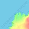 Mappa topografica Punta Nati, altitudine, rilievo