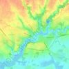 Mappa topografica Talmont, altitudine, rilievo