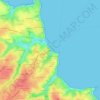 Mappa topografica Ramonette, altitudine, rilievo