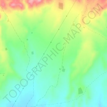 Mappa topografica Jordana, altitudine, rilievo