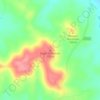 Mappa topografica Pryor Mountain, altitudine, rilievo
