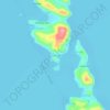 Mappa topografica Pipindan, altitudine, rilievo