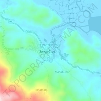 Mappa topografica Maharlika, altitudine, rilievo