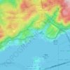 Mappa topografica 深井村, altitudine, rilievo