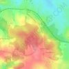 Mappa topografica Forêt de Branviel, altitudine, rilievo