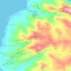 Mappa topografica Prospect Hill, altitudine, rilievo