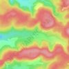 Mappa topografica Le Bas du Rang, altitudine, rilievo
