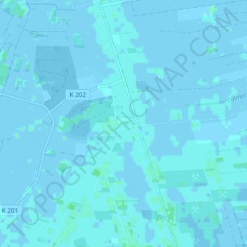 Mappa topografica Mentzhausen, altitudine, rilievo