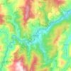 Mappa topografica Bontoc, altitudine, rilievo