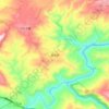 Mappa topografica 民主镇, altitudine, rilievo