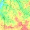 Mappa topografica Oak Ridge Park, altitudine, rilievo