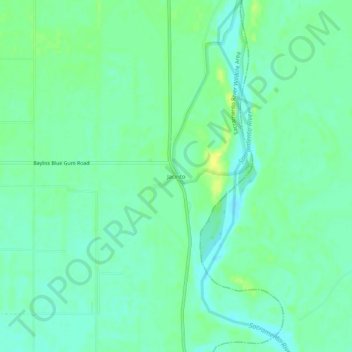 Mappa topografica Jacinto, altitudine, rilievo