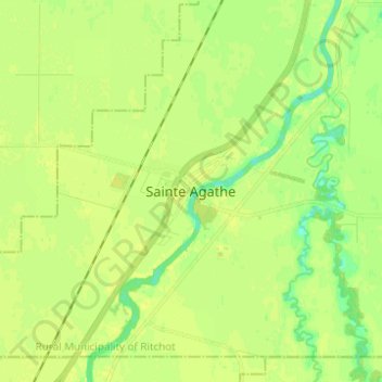 Mappa topografica Sainte Agathe, altitudine, rilievo