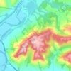Mappa topografica Guadamello, altitudine, rilievo